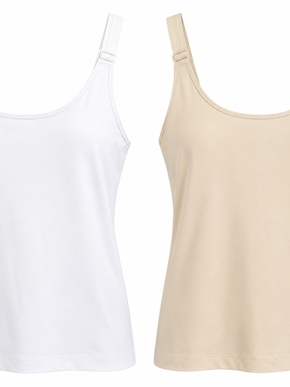 Chico’s White & Beige Tank Tops Bundle‎ Size 2